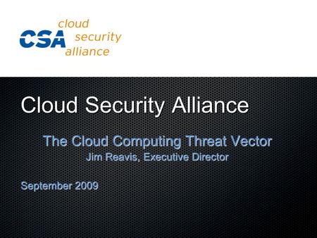 Cloud Security Alliance