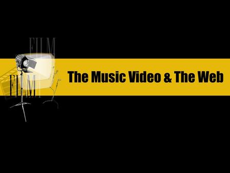 The Music Video & The Web. In the mid 90’s to mid 2000’s, I remember going to MTV’s website to find my videos and I couldn’t find them. Then in February.