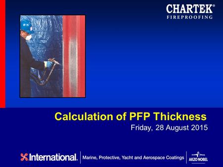 Calculation of PFP Thickness