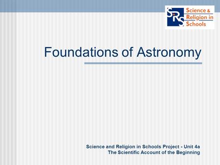 Foundations of Astronomy