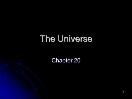 The Universe Chapter 20.