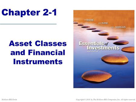 Asset Classes and Financial Instruments