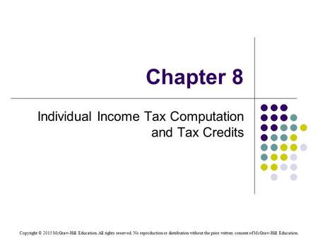 Individual Income Tax Computation and Tax Credits