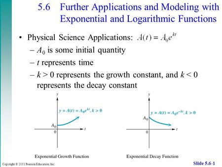 5. 6. Further Applications and Modeling with