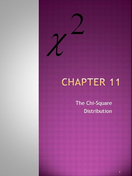 The Chi-Square Distribution 1. The student will be able to  Perform a Goodness of Fit hypothesis test  Perform a Test of Independence hypothesis test.