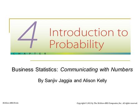 Business Statistics: Communicating with Numbers