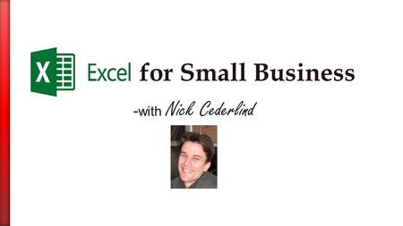 - with Nick Cederlind. San Francisco Certified Microsoft Office Trainer  Teaching for 7 years Founder: Underdog Training  Training numerous Bay Area.