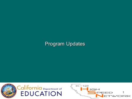 1 Program Updates. 2 Teleconnect & E-rate  FCC 4 th Order of Reconsideration (2000)  “all customers eligible to receive discounts for telecommunications.