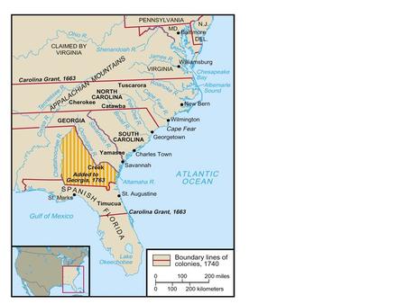 MAP 3.4 The Proprietary Colonies After the restoration of the Stuart monarchy in 1660, King Charles II of England created the new proprietary colonies.