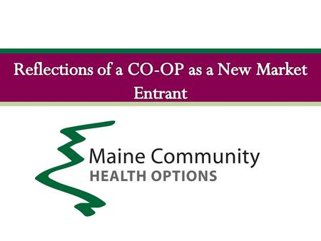 Creation of Consumer Operated and Oriented Plans (CO-OPs) CO-OP program created by ACA, s. 1322, to introduce greater competition and choice within Marketplaces.