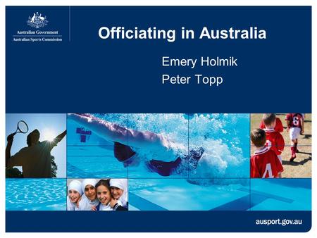 Officiating in Australia