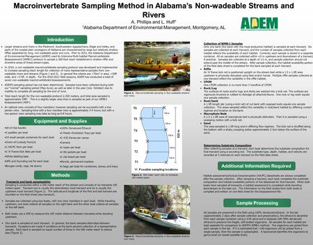 Introduction Larger streams and rivers in the Piedmont, Southwestern Appalachians, Ridge and Valley, and parts of the coastal plain ecoregions of Alabama.