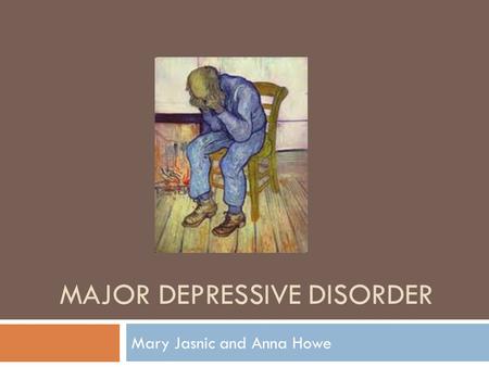 Major depressive disorder