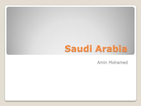 Saudi Arabia Amin Mohamed. Saudi Arabia officially known as the Kingdom of Saudi Arabia is the largest Arab state in Western Asia by land area constituting.