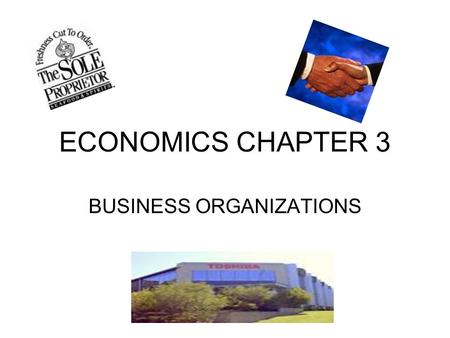 BUSINESS ORGANIZATIONS