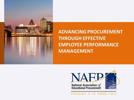 ADVANCING PROCUREMENT THROUGH EFFECTIVE EMPLOYEE PERFORMANCE MANAGEMENT.