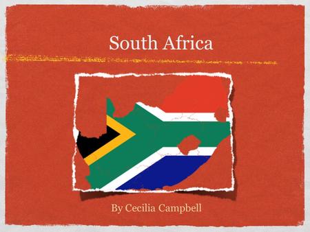 South Africa By Cecilia Campbell. Government Type of government: Republic - citizens entitled to vote hold power. This is exercised by the representatives.