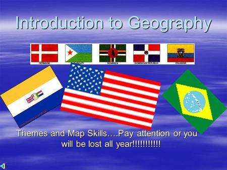 Introduction to Geography