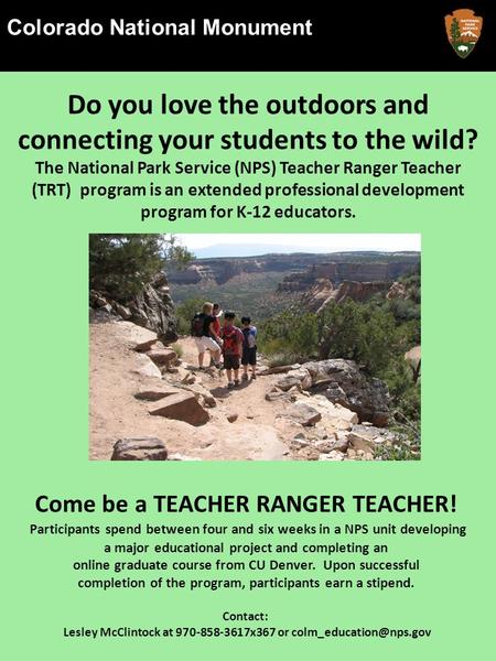 Colorado National Monument National Park Service U.S. Department of the Interior Colorado Colorado National Monument Friday, September 6 th at 7 p.m. 45.