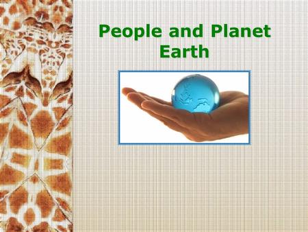 People and Planet Earth