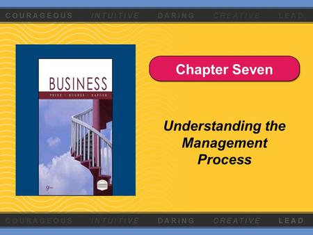 Chapter Seven Understanding the Management Process.