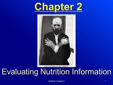 Evaluating Nutrition Information