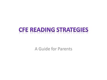 A Guide for Parents.  To come into alignment with Curriculum for Excellence Curriculum for Excellence has challenged us to reflect on the way we teach.