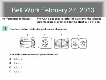 Bell Work February 27, 2013. What happened here?