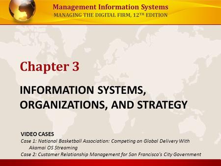 INFORMATION SYSTEMS, ORGANIZATIONS, AND STRATEGY