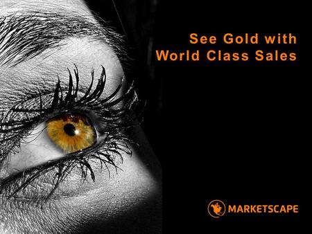 See Gold with World Class Sales. into North America Power your business 1 goal — 3 million dollars of sales in 24 months.