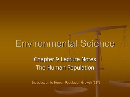 Environmental Science