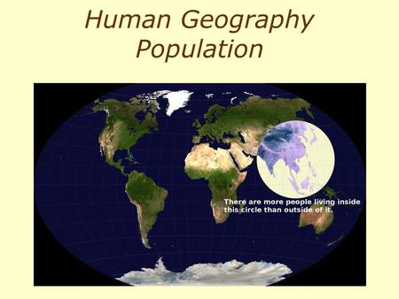 Human Geography Population