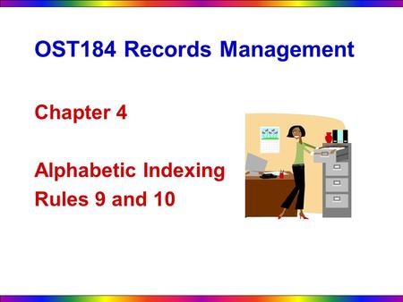 OST184 Records Management