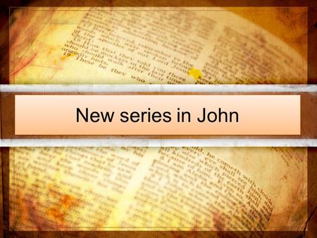 New series in John. John 7 1 After this, Jesus went around in Galilee. He did not want to go about in Judea because the Jewish leaders there were looking.