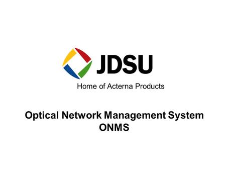 Optical Network Management System