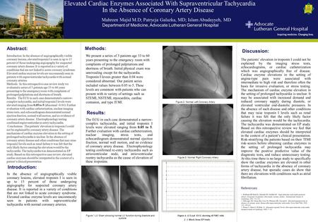 Abstract: Elevated Cardiac Enzymes Associated With Supraventricular Tachycardia In the Absence of Coronary Artery Disease Mahreen Majid M.D; Patrycja Galazka,