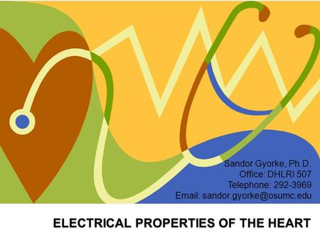 ELECTRICAL PROPERTIES OF THE HEART