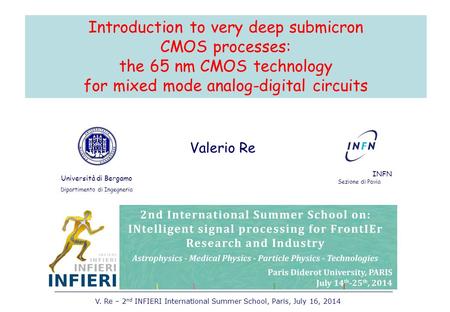 Introduction to very deep submicron CMOS processes: