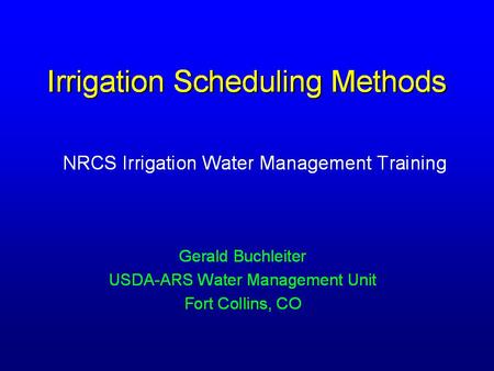 Flexibility of system to deliver water Level of control available to the irrigator e.g. ditch system on a fixed schedule vs. large capacity well supplying.