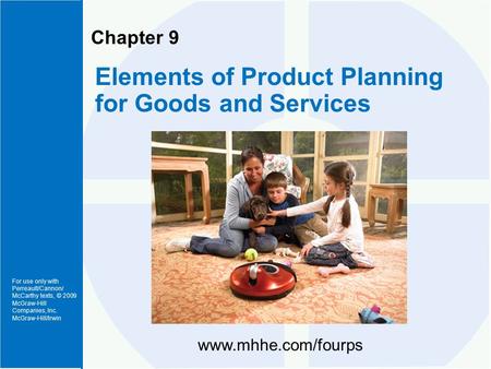 Elements of Product Planning for Goods and Services