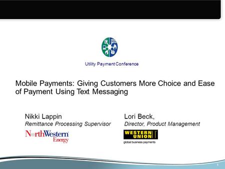 Utility Payment Conference