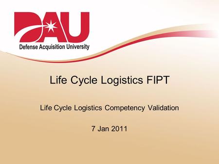 Life Cycle Logistics FIPT