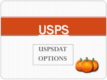 USPSDATOPTIONS USPS. USPCON: Configuration Data Maintenance Maintains district data for the payroll set-up information, identification numbers, period.