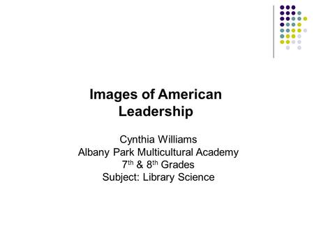 Images of American Leadership