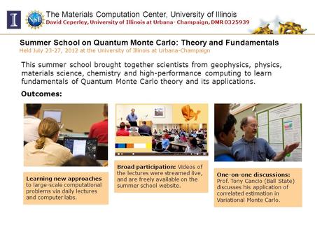 This summer school brought together scientists from geophysics, physics, materials science, chemistry and high-performance computing to learn fundamentals.