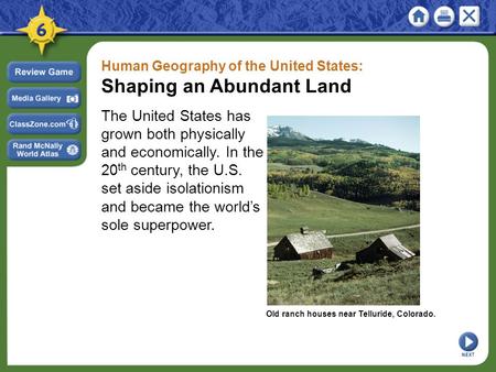 Shaping an Abundant Land