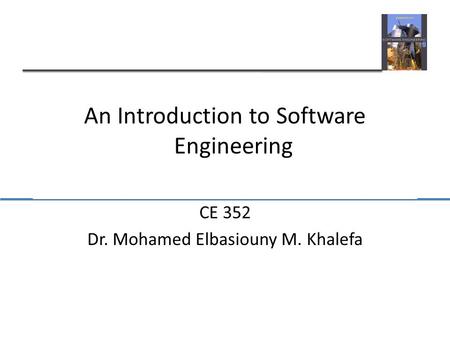 An Introduction to Software Engineering