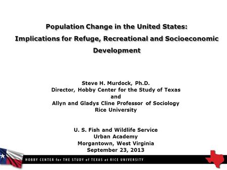 Population Change in the United States: