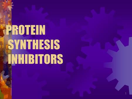 1 PROTEIN SYNTHESIS INHIBITORS. 2 INTRODUCTION These antibiotics exert their actions by targeting the bacterial ribosomal subunit at various steps in.