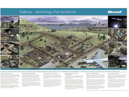 The New Wave in Defence Solutions for Network Centric Operations Tim Bloechl Managing Director, Worldwide Public Safety & National Security Microsoft.